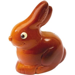 Plaque Lapin Assis en Chocolat - 2 Empreintes
