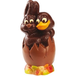 Plaque Oeuf Lapin et Canard en Chocolat - 2 Empreintes