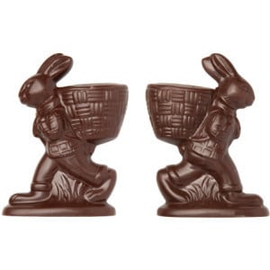 Plaque Lapin Panier à Garnir en Chocolat - 2 Empreintes