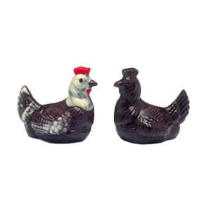 Plaque Poule Couveuse en Chocolat - 1 Poule - 2 Empreintes