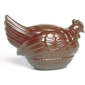 Plaque Poule Panier en Chocolat - 2 Empreintes