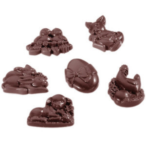 Plaque Friture Assortiment de Pâques en Chocolat - 18 Empreintes