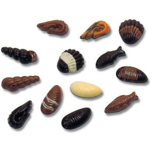 Plaque Friture Fruits de Mer en Chocolat - 20 Empreintes