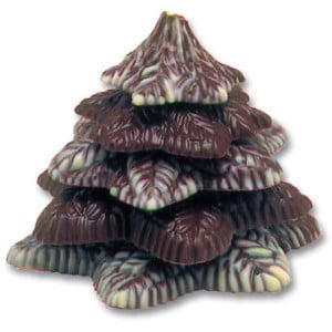 Plaque Sapin à Monter en Chocolat - 5 Empreintes