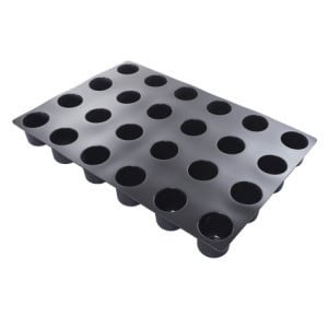 Moule à Cylindre Haut Dessus Arrondi - 24 Empreintes