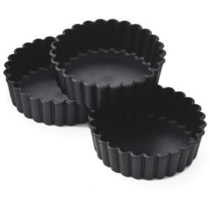 Tourtière Individuelle Cannelée - ⌀ 100 mm - Lot de 12
