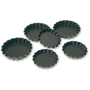 Moule à Tartelette Ronde Cannelée - ⌀ 65 mm - Lot de 25