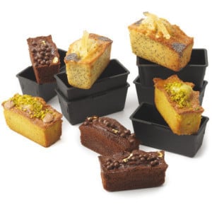 Moule à Cake Rectangulaire - 90 x 40 mm - Lot de 6