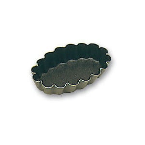 Moule à Petits-Fours - Ovale Cannelé - Lot de 25
