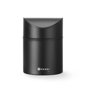 Poubelle de Table avec Couvercle Basculant - Noir