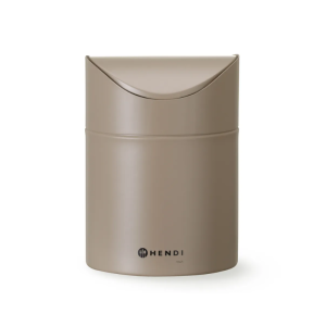 Poubelle de Table avec Couvercle Basculant - Beige