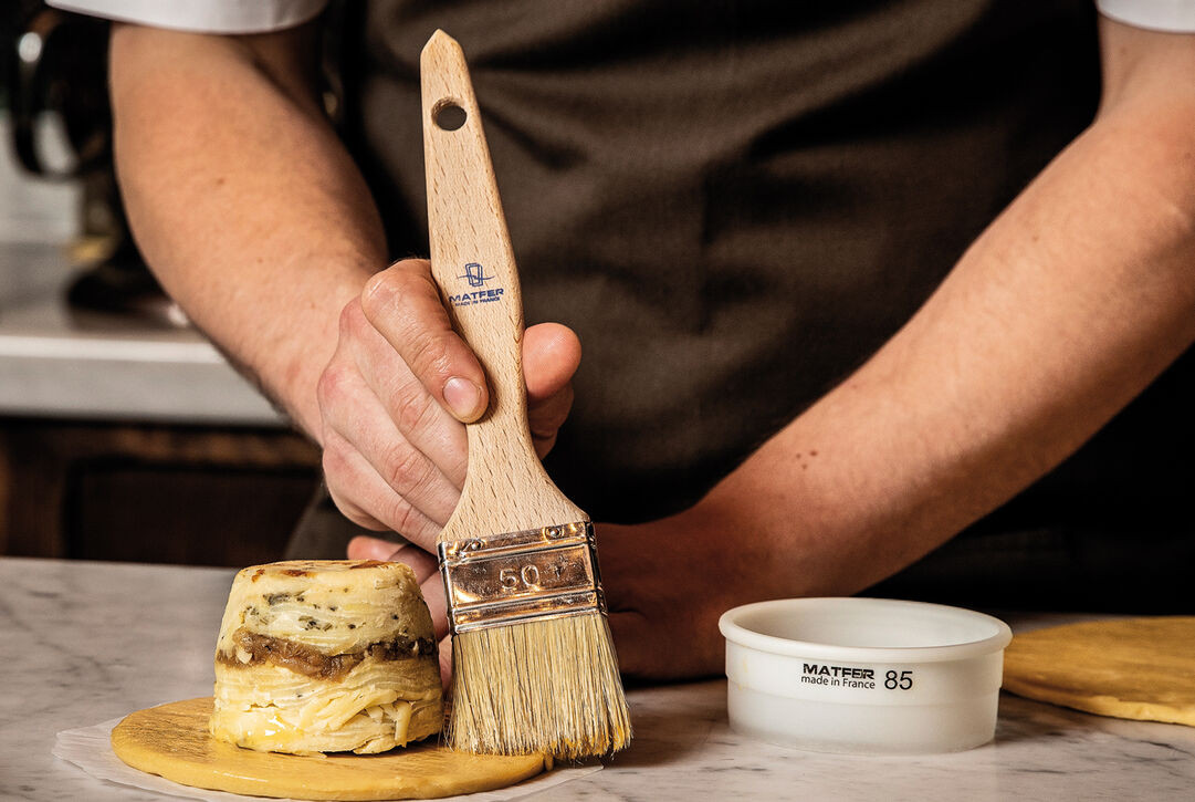 Pinceau De Cuisine En Bois Louis Tellier NP35-1 - Pour Pâtisserie, Largeur 35 Mm, Manche 50 Mm - 9