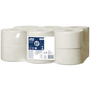 Papier Toilette Mini Jumbo Advanced Blanc - Lot de 12 Tork - 1