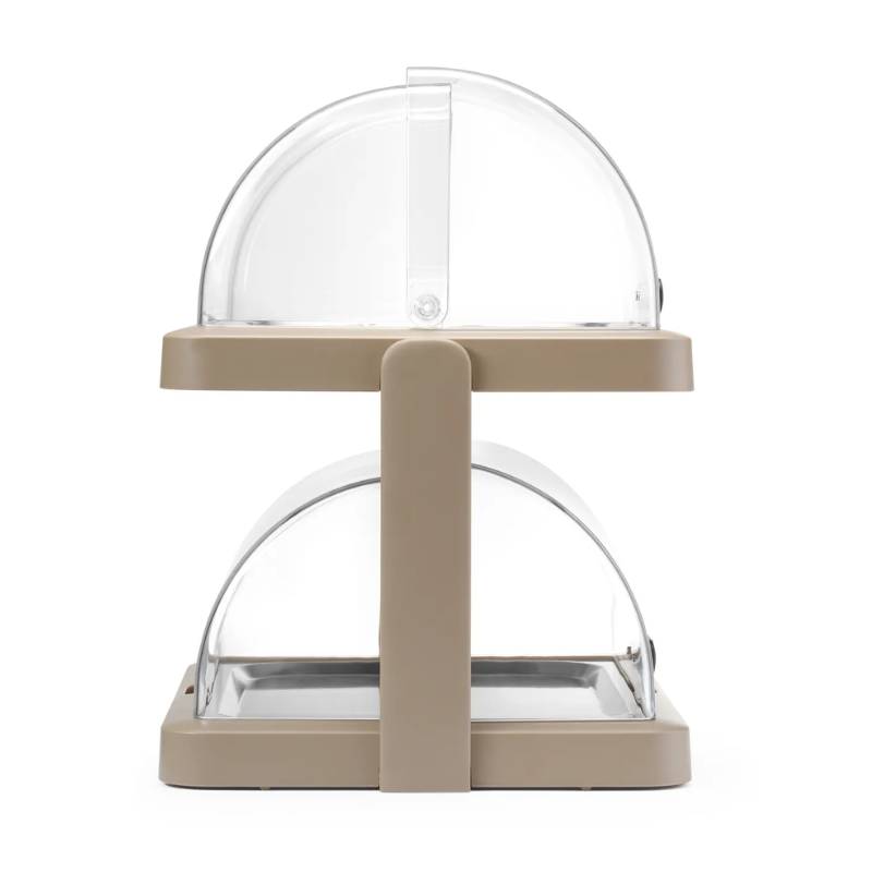Vitrine Buffet Hendi Roll Top - Couvercle Coulissant - Chauffage Ou Refroidissement - 465x315x195mm Vitrine Présentation Nourriture