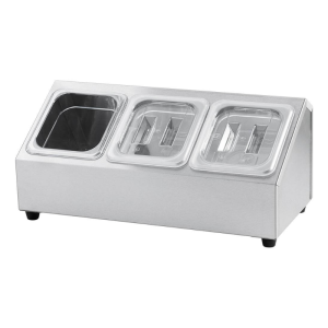 Présentoir pour 3 Bacs GN 1/6 - P 150 mm