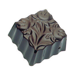 Plaque Carré Fleur en Chocolat - 36 Empreintes
