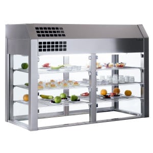 Vitrine Réfrigérée sans Base avec Rideau Thermique 4 GN 1/1 - L 1550 x P 660 mm