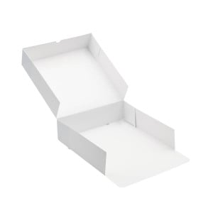 Boîte Pâtissière en Carton - 4 Coins Collés - 26 x 26 cm - Lot de 200