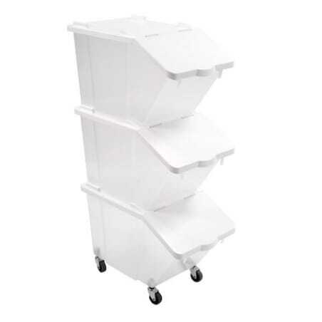 Lot de 3 Bacs à Ingrédients 30L + Couvercles + 4 Roues Gilac - 1 Lot de 3 Bacs à Ingrédients 30L + Couvercles + 4 Roues Gilac - 1