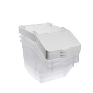 Lot de 3 Bacs à Ingrédients 30L + Couvercles + 4 Roues Gilac - 2