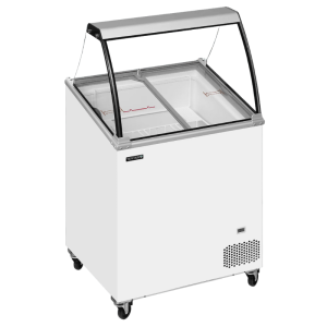 Vitrine à Crème Glace Statique - 4 x 5 L