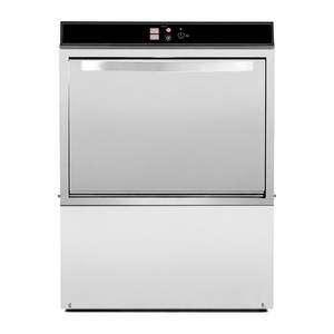 Lave-Vaisselle Professionnel avec Pompe de Vidange - Doseur de Liquide de Rinçage et Détergent - 50 x 50 cm - Reconditionné