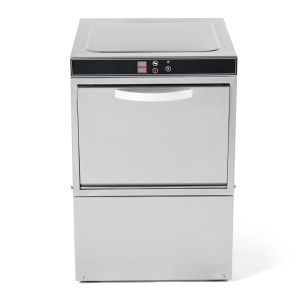 Lave-Verre Professionnel avec Doseur de Liquide de Rinçage et Détergent - 40 x 40 cm