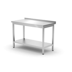 Table Murale Profi Line avec Étagère - L 1200 x P 600 mm