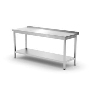 Table Murale Profi Line avec Étagère - L 1800 x P 600 mm