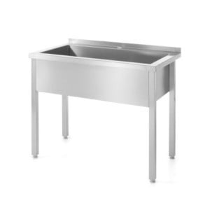 Table d'Évier Simple Soudée - P 600 x L 1000 mm