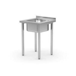 Plonge 1 Bac au Milieu Kitchen Line - P 600 x L 600 mm