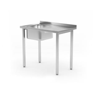 Plonge 1 Bac à Gauche Kitchen Line - P 600 x L 800 mm