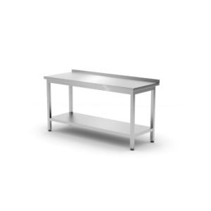 Table de Travail Murale Kitchen Line avec Étagère - P 600 x L 1200 mm