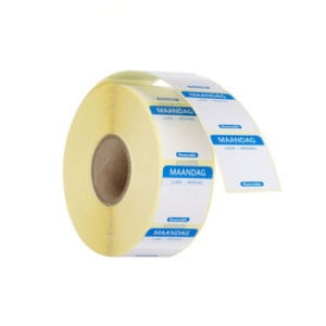 Étiquettes de Traçabilité Lundi - Rouleau de 1000