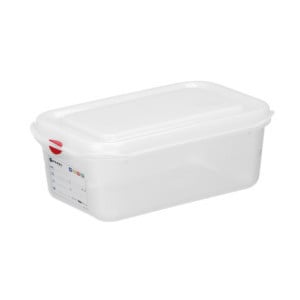 Bac GN 1/4 Transaprent en PP - 2,8 L