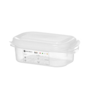 Bac GN 1/9 Transaprent en PP - 0,6 L