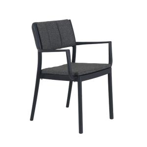 Fauteuil Empilable Rocco - Noir