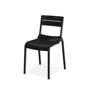 Chaise de Jardin Empilable Calor - Noir