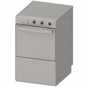 Lave-Verre Professionnel avec Doseur de Liquide de Rinçage et Détergent et Pompe de Vidange - 35 x 35 cm Dynasteel - 1