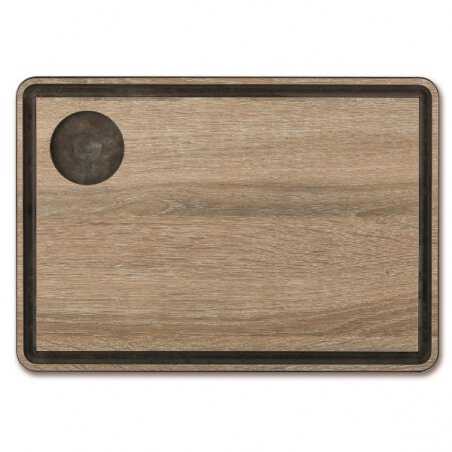 Planche Assiette avec Rigole - 33 x 23 cm Arcos - 1 Planche Assiette avec Rigole - 33 x 23 cm Arcos - 1