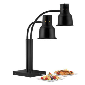 Lampe Chauffante Double Noire - 500 W