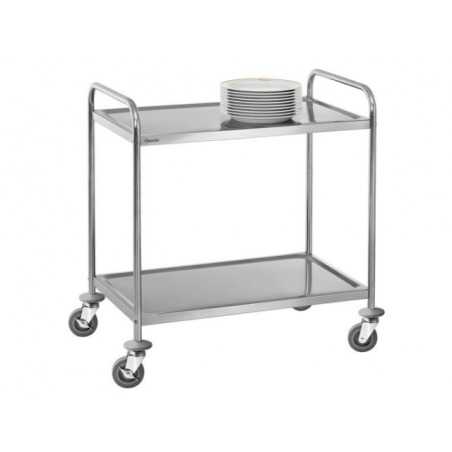 Chariot Inox 2 Plateaux Bartscher - 1 Chariot Inox 2 Plateaux Bartscher - 1