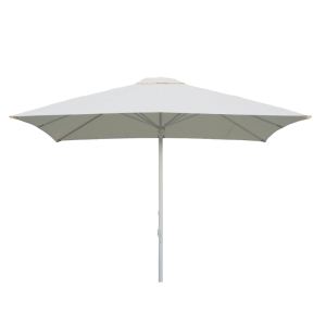Parasol Corsica Natural Blanc Mate - 3 x 3 m