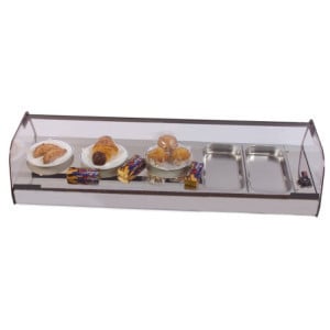Plaque en Acier Inoxydable pour Vitrine Chaude 6 bacs GN 1/3