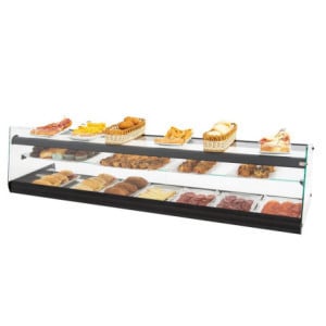 Vitrine Neutre à Poser Triple - Plaque Lisse - L 1104 mm