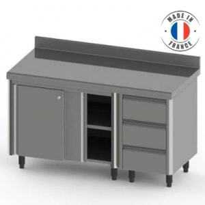 Meuble Bas Portes Coulissantes et Tiroirs Gastros GN 1/1 SOFINOR - 1
