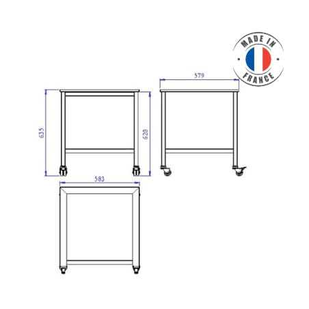 Piètement pour Trancheuse à Pain Semi-Automatique SOFINOR - 1