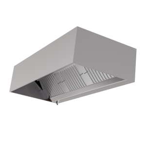 Hotte Cubique Profondeur 1100 avec Led et Sans Moteur - Longueur 4200