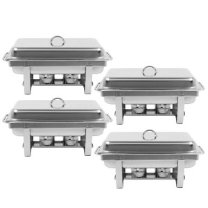 Chafing Dish 9 L - GN 1/1 Eco - Lot de 4 - Reconditionné