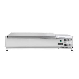 Saladette Réfrigérée à Poser Couvercle Inox - 5 x GN 1/4 - Reconditionné